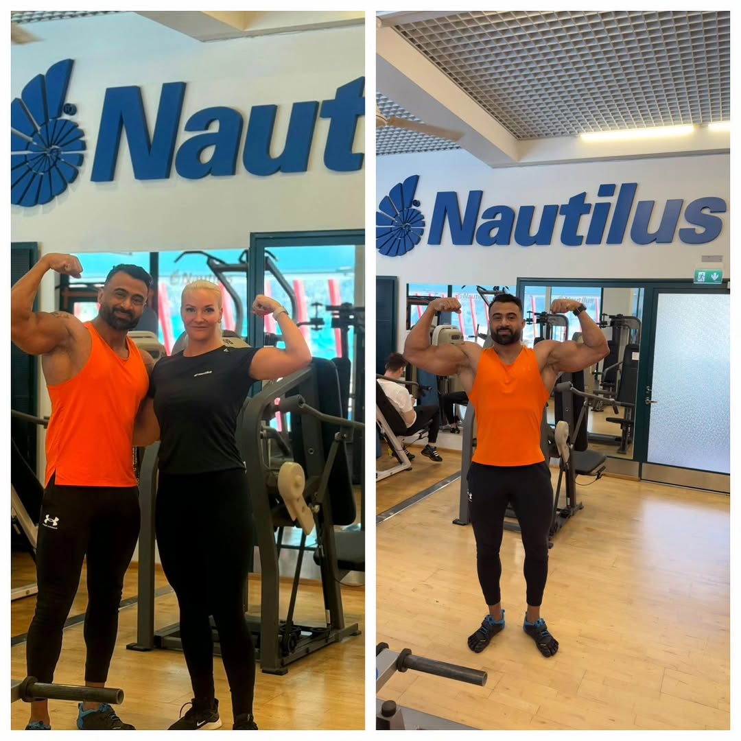 Vieraileva tähti @arun.bbfitness salillamme treenaamassa. Hän oli iloisesti yllättynyt meillä käytössä olevista Nautilus-laitteista jotka olivat hänelle ennestään tuttuja.