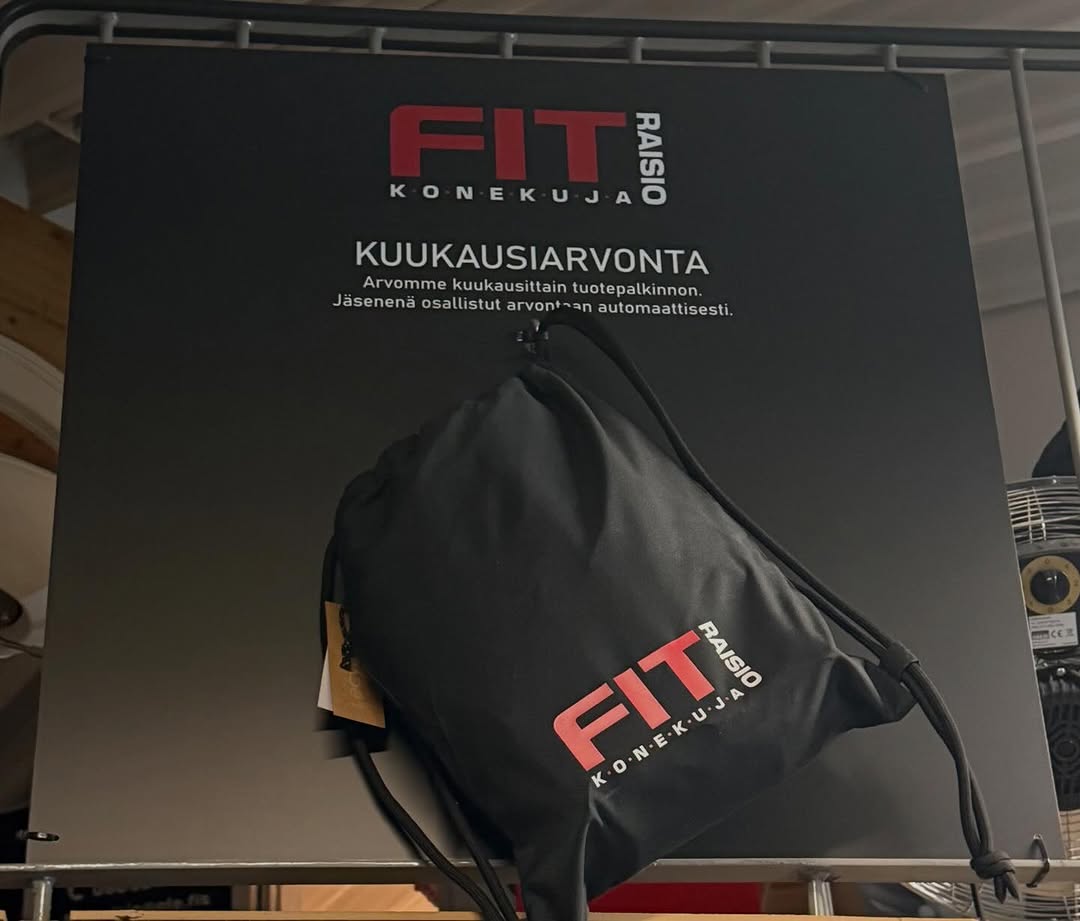 Arvomme talvikauden aikana kuukausittain erilaisia tuotepalkintoja jäsenten kesken! Jäsenenä olet automaattisesti mukana arvonnassa, Helmikuun palkintona on Fit Raisio -kassi🤩 Tammiskuun arvonnan voitti Frans, voittajalle ilmoitettu tekstiviestillä!
