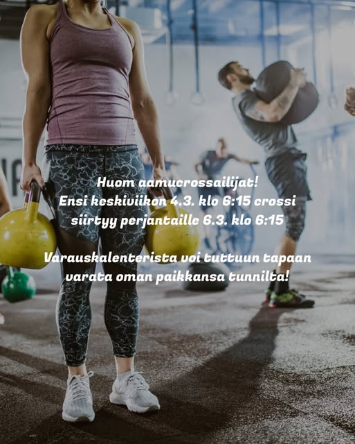 Kuntosali ja ryhmäliikunta Puntit -salilla.