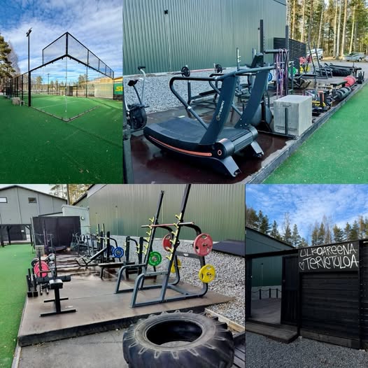Kulmasportilla treenaat myös ulkona! ☀️ Kauniit kevätsäät kutsuvat treenaamaan ulkokuntosalille tai pelailemaan Padelia ulkokentällä. 🏋🏼♀️ Ulkosalin käyttö kuuluu Kulmasportin jäsenyyteen. Jos sinulla ei ole jäsenyyttä, voit myös maksaa kertakäynnin (10€) Mobilepaylla lyhytnumeroon 30380 Kulmasport. Ja eikun treenille ulkoareenalle! Pidemmät jäsenyyden saat lunastettua asiakaspalvelustamme, sähköpostilla tai verkkokaupastamme. 🎾 Varaathan ulkokentän pelivuorot ennakkoon Thril -sovelluksesta. Nähdään treenillä! 💛 #kulmasport #savonlinna #ulkokuntosali #kuntosali #padel