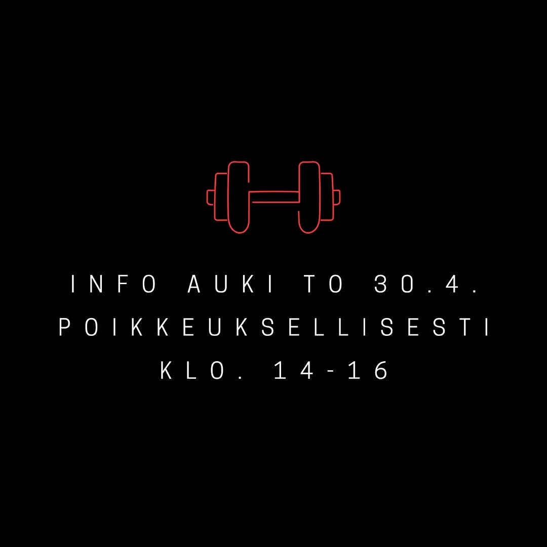 Tiedot treeniajasta ja aikatauluista Puntit-sivustolla, avoinna 30.4. klo 14-16.