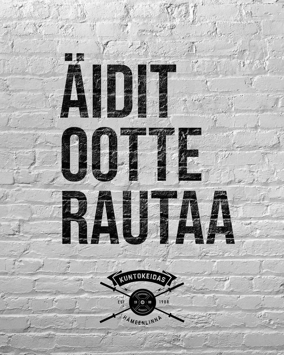 Äidit Ootte Rautaa - Kuntokeidas Hameenlinnassa.